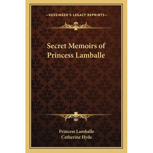 Secret Memoirs of Princess Lamballe - Paperback