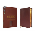 Nkjv, Thompson Chain-Reference Bible, Genuine Leather, Calfskin, Burgundy, Red Letter, Comfort Print - Leather