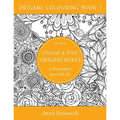 Colour & fold origami boxes - 15 floral-pattern boxes with lids: UK edition - Paperback