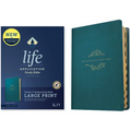 KJV Life Application Study Bible, Third Edition, Large Print (Leatherlike, Teal Blue, Indexed, Red Letter) - Imitation Leather