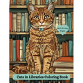 Cats in Libraries Coloring Book - Paperback
