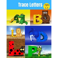 Trace Letters ages 3-5: Alphabet Handwriting Practice workbook for kids, coloring book - Paperback