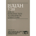 Isaiah 1-39: An Introduction to Prophetic Literature - Paperback