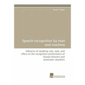 Speech Recognition by Man and Machine - Paperback