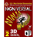11+ Non Verbal Reasoning: The Non-Verbal Ninja Training Course. Book 2: 3D, Analogies and Odd-One-Out: CEM-style Practice Exam Paper Questions w - Paperback