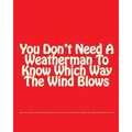You Don't Need A Weatherman To Know Which Way The Wind Blows - Paperback