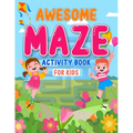 Awesome maze activity book for kids: Brainstorming alphabet and animal shape maze activity book for kids ages 4-8 - Paperback