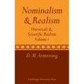 Nominalism and Realism: Volume 1: Universals and Scientific Realism - Paperback