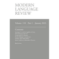 Modern Language Review (118: 1) January 2023 - Paperback