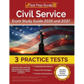Civil Service Exam Study Guide 2025 and 2026: 3 Practice Tests and Prep [Administrative Assistants, Police, Firefighter, Postal, and More] - Paperback