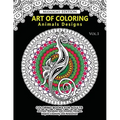 Art of Coloring Animal Design Midnight Edition: An Adult Coloring Book with Mandala Designs, Mythical Creatures, and Fantasy Animals for Inspiration a - Paperback