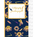 Calligraphy Practice paper: Sunflower hand writing workbook for adults & kids 120 pages of practice sheets to write in (8.5x11 Inch). - Paperback