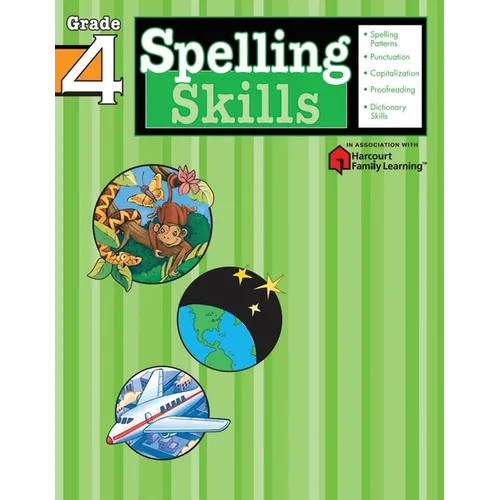 Spelling Skills: Grade 4 (Flash Kids Harcourt Family Learning) - Paperback