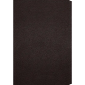 ESV Large Print Compact Bible, Red Letter (Buffalo Leather, Deep Brown) - Leather
