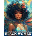 Fantasy Coloring Book For Black Women: Adult Coloring Books Grayscale Portraits Black Women - Paperback