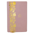 KJV Personal Size Large Print End-Of-Verse Reference Bible, Pink Leathersoft, Red Letter, Comfort Print - Imitation Leather