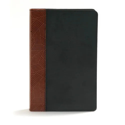 CSB Rainbow Study Bible, Black/Tan Leathertouch - Imitation Leather