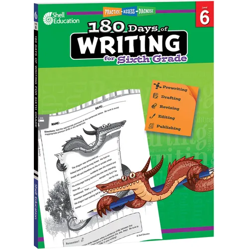 180 Days(tm) Writing for Sixth Grade: Practice, Assess, Diagnose - Paperback