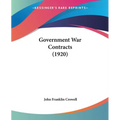 Government War Contracts (1920) - Paperback