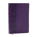 NKJV Giant Print End-Of-Verse Reference Bible, Purple Leathersoft, Red Letter, Comfort Print: Holy Bible - Imitation Leather