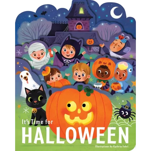 It's Time for Halloween: A Lush Multi-Layered Die Cut Reveal Celebrating Halloween - Board Book