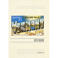 Vintage Lined Notebook Greetings from Bellows Falls, Vermont - Paperback