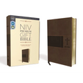 Niv, Premium Gift Bible, Leathersoft, Brown, Red Letter Edition, Comfort Print - Imitation Leather