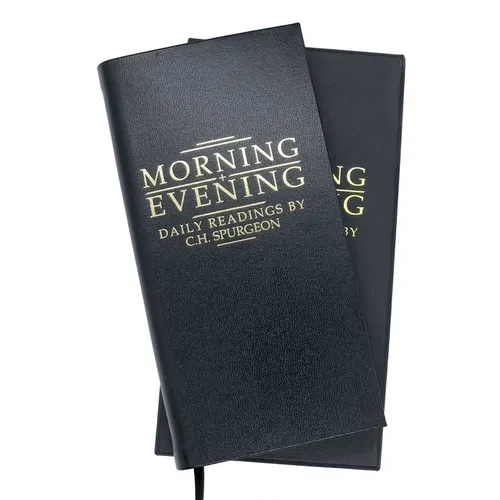 Morning and Evening Black Leather: Daily Readings by C. H. Spurgeon - Leather