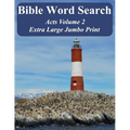 Bible Word Search Acts Volume 2: King James Version Extra Large Jumbo Print - Paperback