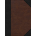 CSB Verse-By-Verse Reference Bible, Black/Brown Leathertouch - Imitation Leather