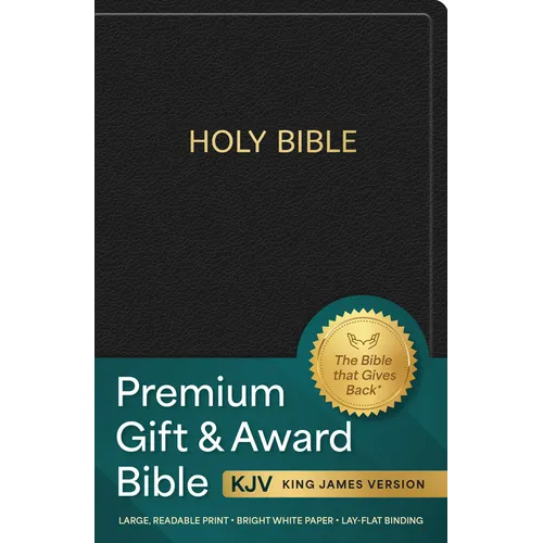 KJV Holy Bible: Premium Gift and Award Bible, Black Imitation Leather: King James Version Bible - Leather
