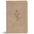CSB Personal Size Bible, Digital Study Edition, Earth Suedesoft Leathertouch - Imitation Leather