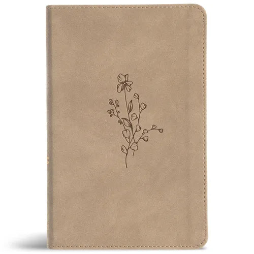 CSB Personal Size Bible, Digital Study Edition, Earth Suedesoft Leathertouch - Imitation Leather