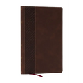 Kjv, Personal Size New Testament, Brown Leathersoft, Red Letter, Comfort Print - Imitation Leather