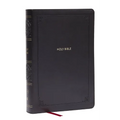 KJV Giant Print End-Of-Verse Reference Bible, Black Leathersoft, Red Letter, Comfort Print - Imitation Leather