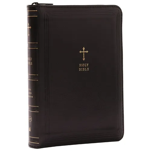 KJV Holy Bible: Compact with 43,000 Cross References, Black Leathersoft Zipper Closure, Red Letter, Comfort Print: King James Version - Imitation Leather