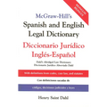 McGraw Hill's Spanish/English Legal Dict (Pb) - Paperback