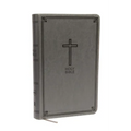 NKJV, Deluxe Gift Bible, Imitation Leather, Gray, Red Letter Edition - Imitation Leather