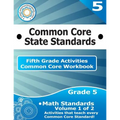 Fifth Grade Common Core Workbook: Math Activities: Volume 1 of 2 - Paperback