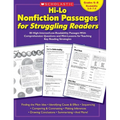 Hi-Lo Nonfiction Passages for Struggling Readers: Grades 6-8: 80 High-Interest/Low-Readability Passages with Comprehension Questions and Mini-Lessons - Paperback
