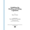 Guidelines for Drafting and Editing Legislation - Hardcover