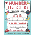 Number tracing book for preschoolers and for kids ages 3+: Number tracing practice book for Pre k, Kindergarten and kids ages 3- 5: Preschool number t - Paperback