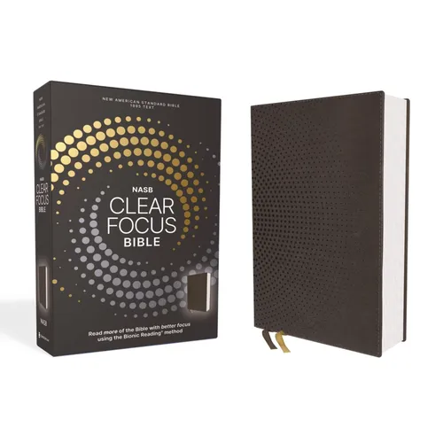 Nasb, Clear Focus Bible, Leathersoft, Charcoal Brown: Read More of the Bible with Better Focus Using the Bionic Reading Method - Imitation Leather