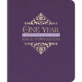 The One Year Chronological Bible Expressions NLT (Leatherlike, Imperial Purple) - Imitation Leather