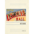 Vintage Lined Notebook Greetings from Plymouth, Mass. - Paperback
