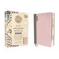 NIV Application Bible, Personal Size, Leathersoft, Pink/Gray, Red Letter, Comfort Print: Bringing the Ancient Message of the Bible Into Your World - Imitation Leather