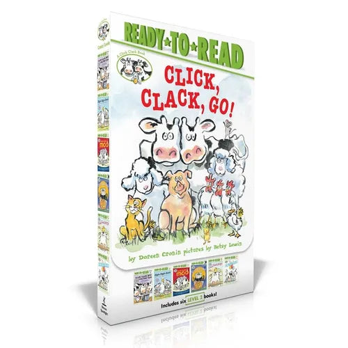 Click, Clack, Go! (Boxed Set): Click, Clack, Moo; Giggle, Giggle, Quack; Dooby Dooby Moo; Click, Clack, Boo!; Click, Clack, Peep!; Click, Clack, Surpr - Paperback