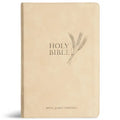 KJV Giant Print Reference Bible, Cream Leathertouch - Hardcover