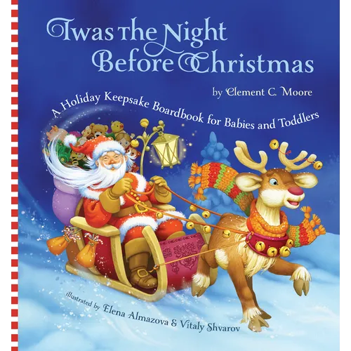 Twas the Night Before Christmas: A Holiday Keepsake Boardbook for Babies and Toddlers - Board Book