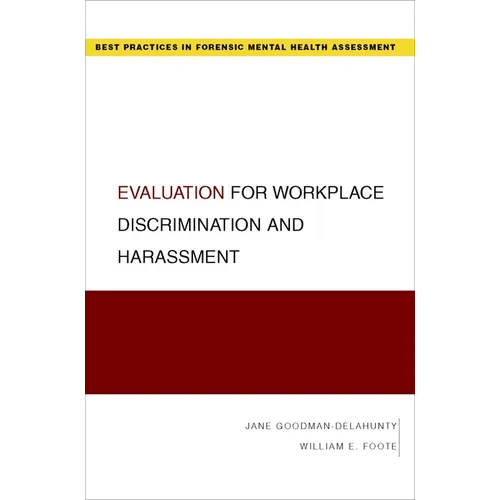Evaluation for Workplace Discrimination and Harassment - Paperback